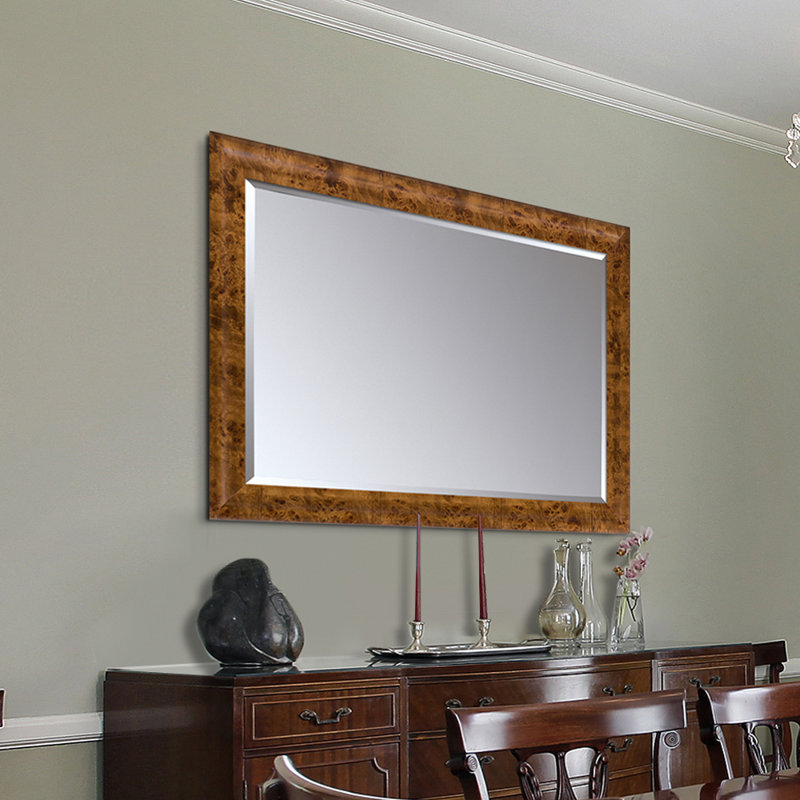 Canora Grey Mulholland Rectangle Wood Wall Mirror Wayfair